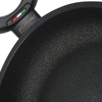 Wok 2 maniglie con coperchio di vetro – Diamante – Diametro 28/32 cm - immagine 3