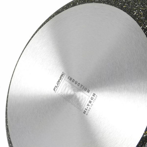 Casseruola 2 maniglie con coperchio di vetro – Pietra Lavica Induction – Diametro 20/24 cm - immagine 5