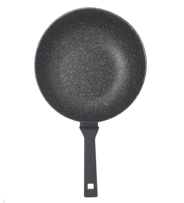 Wok 1 manico – Pietra Lavica – Diametro 30 cm - immagine 3