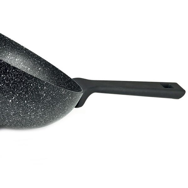 Wok 1 manico – Pietra Lavica – Diametro 30 cm - immagine 4