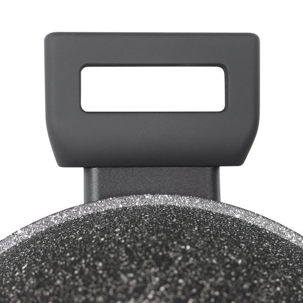 Casseruola 2 maniglie con coperchio di vetro – Pietra Lavica Induzione – Diametro 20/24/28 cm - immagine 3