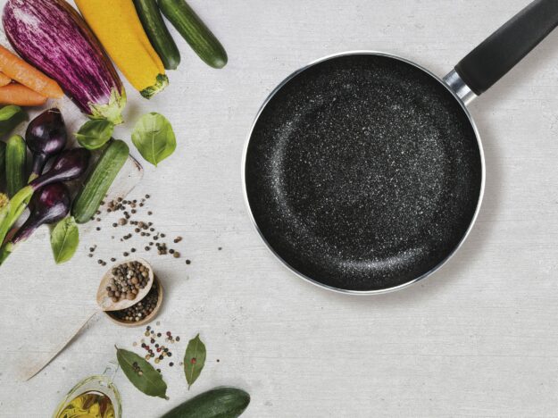 Padella Flonal pepita granit con rivestimento Mineralite