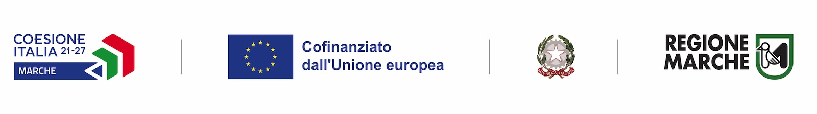 Loghi finanziamento Unione Europea POR FESR 2021-2027